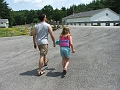 canoeing - klea and Tim S july 7 2006 french river trail - top of hodges village dam